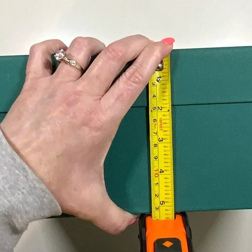 Buscemi | Shoe Box & 2 Dust Bags | Green | 14 W x 12 H x 5.25 D Inch